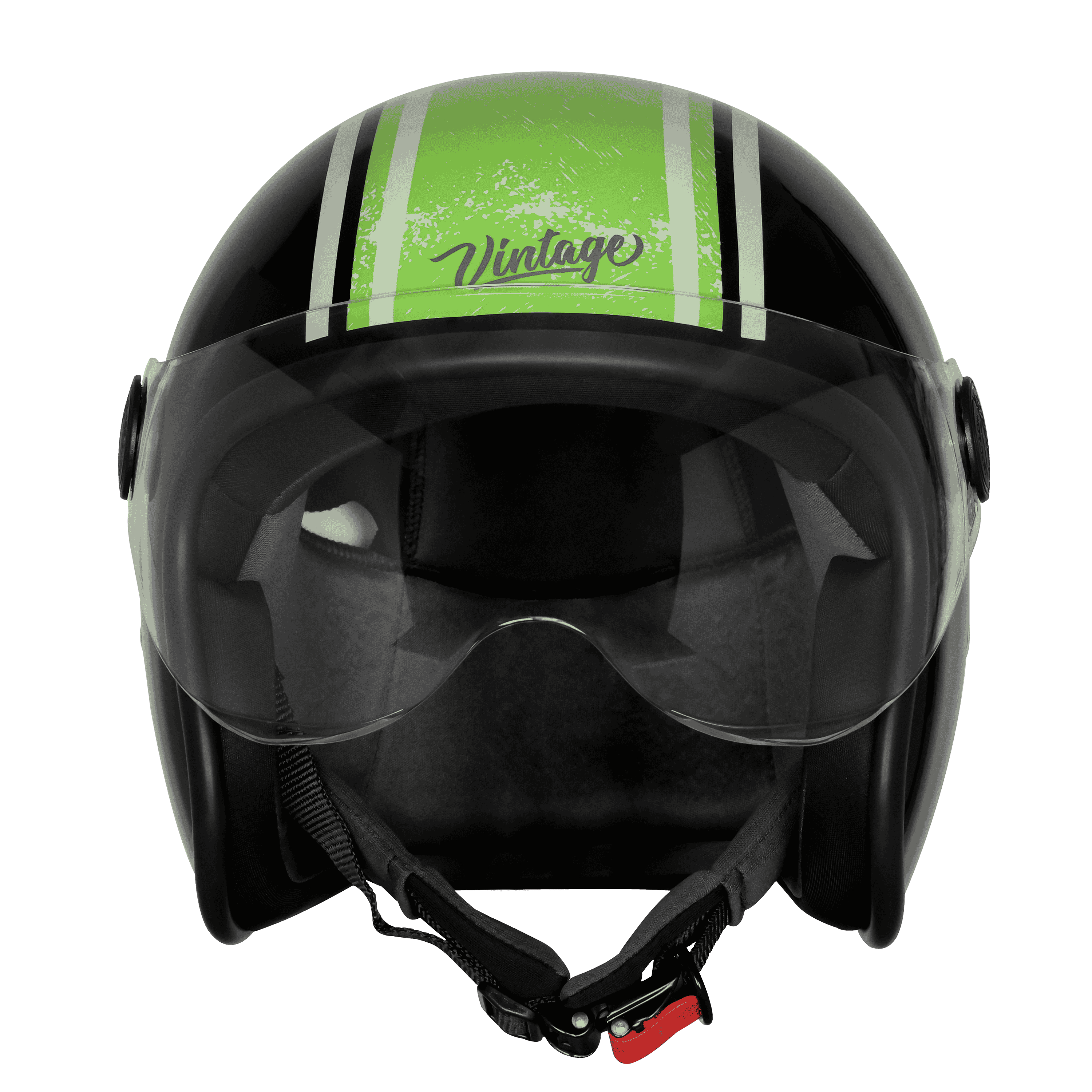 SBH-54 VINTAGE RACERS MAT BLACK WITH DARK GREEN
